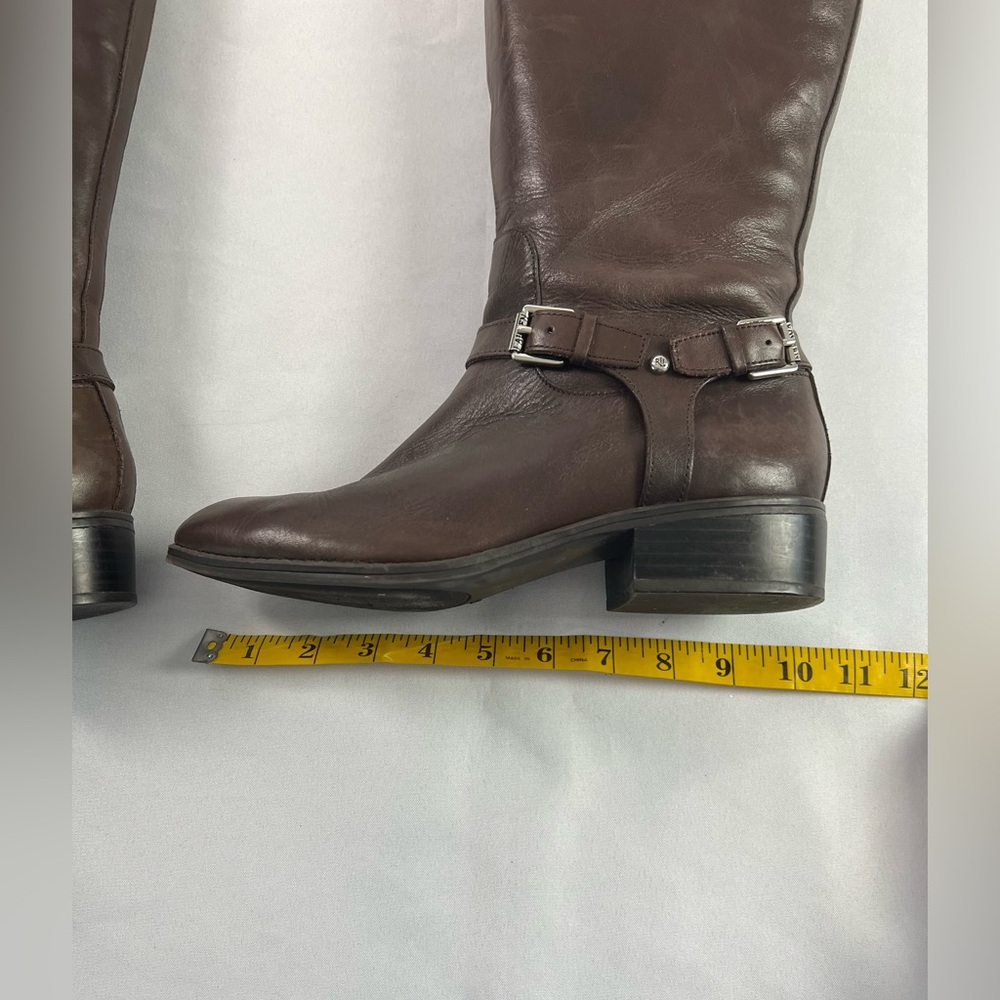 Lauren Ralph Lauren Marion Brown Leather Riding Boots - Picture 16 of 16